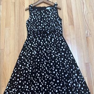 Dress by Jones New York black and white Polk a dot 14 or L